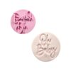 Impressie stempel oh baby bij cake, bake & love 1