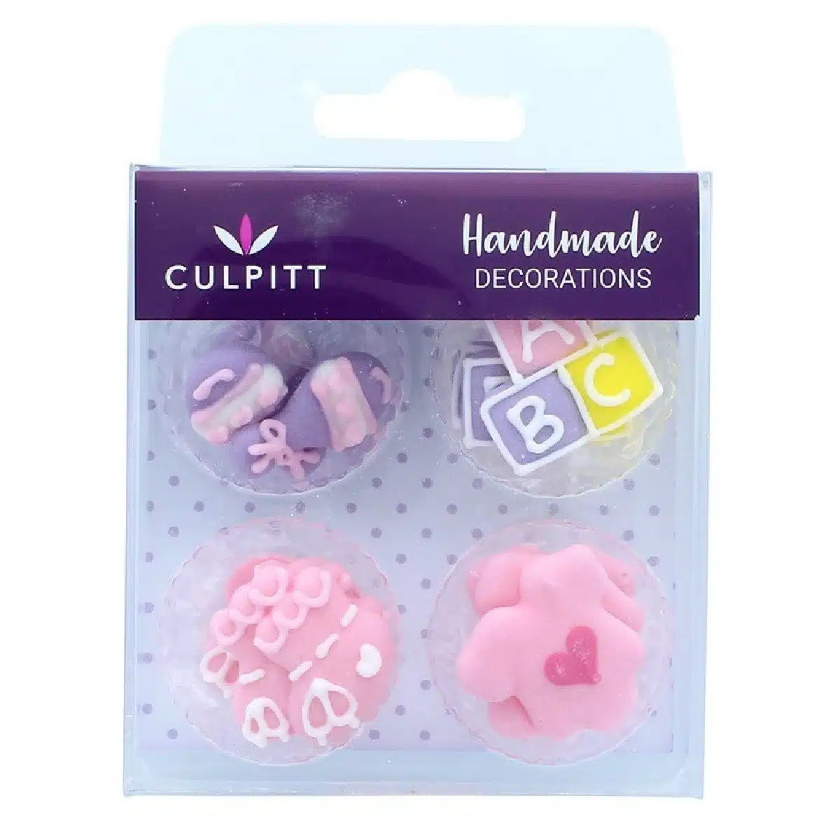 Culpitt suikerdecoratie abc baby roze 12st. Bij cake, bake & love 5 Culpitt suikerdecoratie abc baby roze 12st.