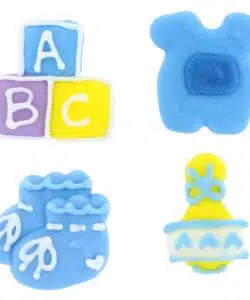 Alternative view of Culpitt Suikerdecoratie ABC Baby Blauw 12st