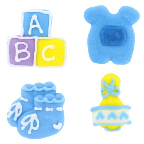 Culpitt suikerdecoratie abc baby blauw 12st - afbeelding 2