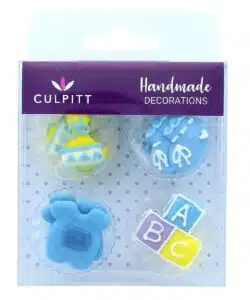 Culpitt Suikerdecoratie ABC Baby Blauw 12st