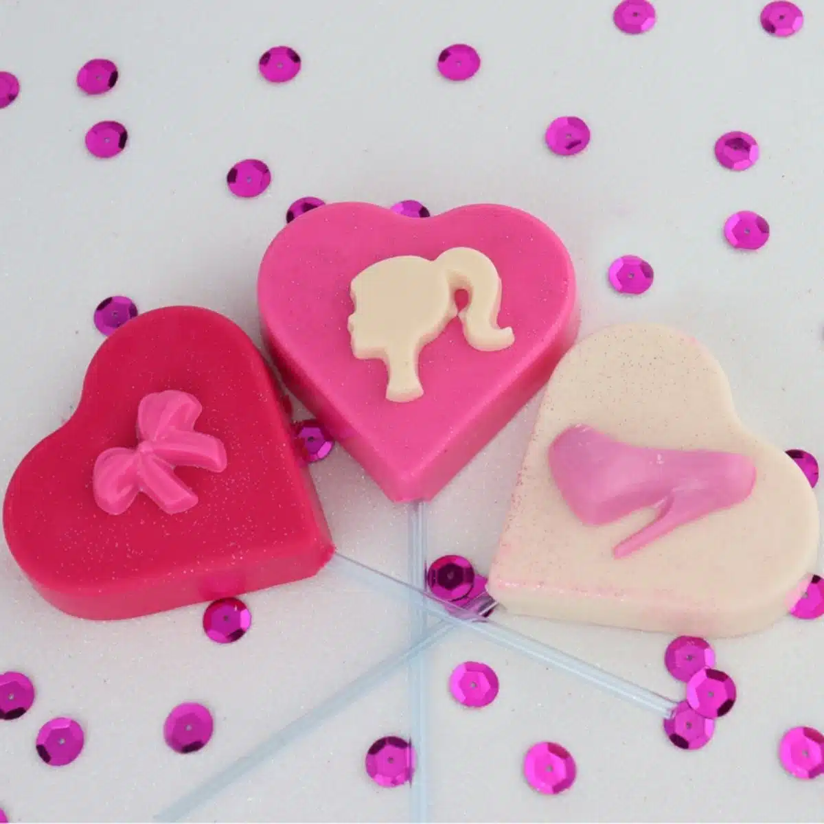 Bwb chocolade mal 3-delig - hart lolly bij cake, bake & love 6 Bwb chocolade mal 3-delig - hart lolly - afbeelding 2