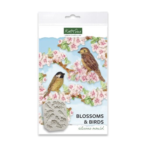 Katy sue siliconen mal - bloesems & vogels