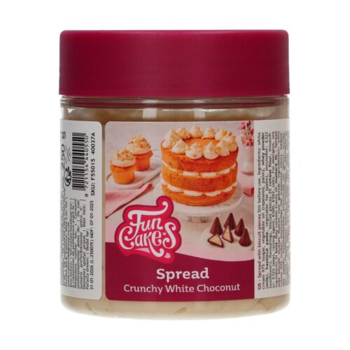 Funcakes spread - crunchy witte choconut 250g