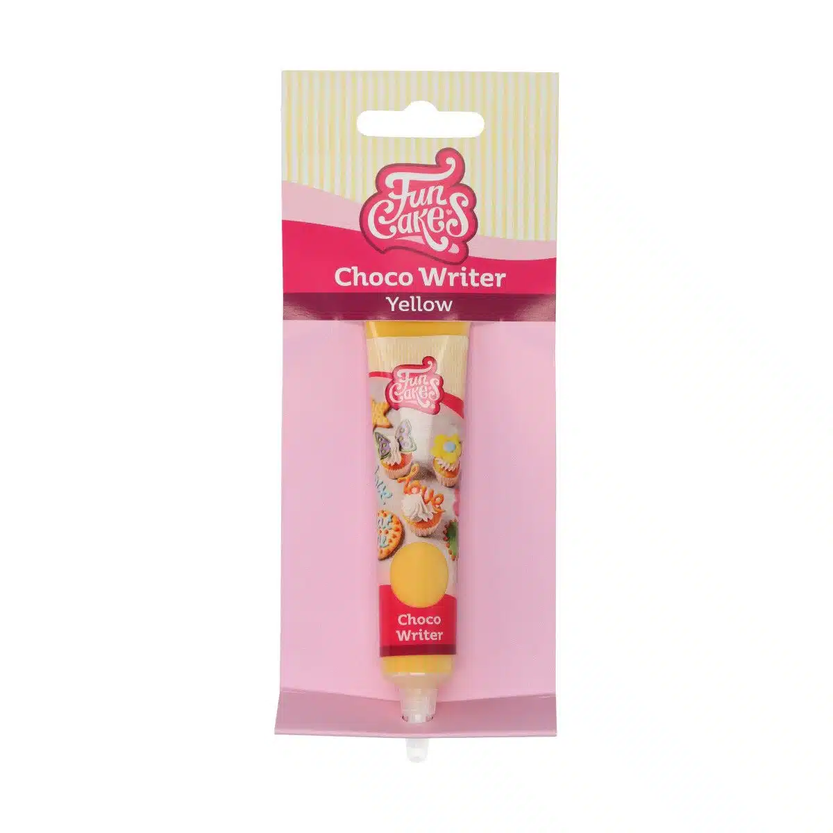 Funcakes choco writer 25 g yellow bij cake, bake & love 5 Funcakes choco writer 25 g yellow