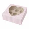 Cupcake doos 8 stuks met venster roze-wit gestreept bij cake, bake & love 2 Cupcake doos 8 stuks met venster roze-wit gestreept bij cake, bake & love 1