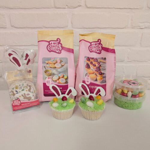 Paas cupcakes pakket konijnen oortjes