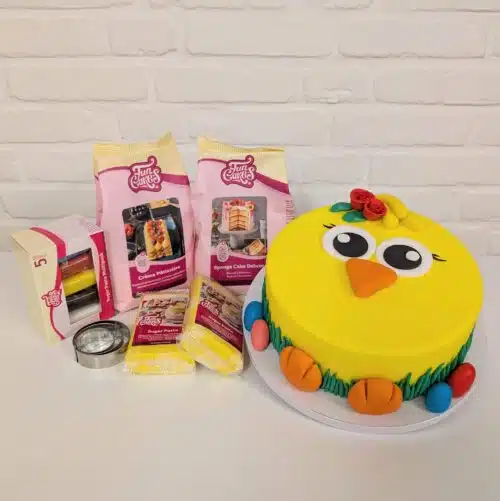Paas taart pakket schattig kuiken