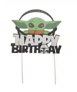 Caketopper Star Wars Baby Yoda Happy Birthday