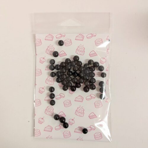 Pakketproduct: grote zwarte parels 48 stuks