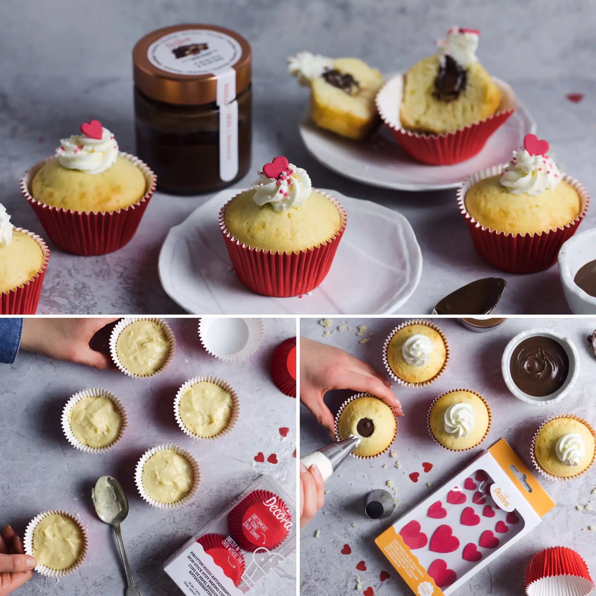 Suikerdecoratie rode hartjes 16 stuks bij cake, bake & love 7 Suikerdecoratie rode hartjes 16 stuks - afbeelding 3