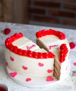 Suikerdecoratie rode hartjes 16 stuks bij cake, bake & love 13