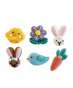 Alternative view of Suikerdecoratie groot Happy Easter 6 stuks