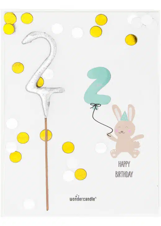 Mini wondercard met vuursterretje - happy birthday two bij cake, bake & love 5 Mini wondercard met vuursterretje - happy birthday two