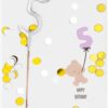 Mini wondercard met vuursterretje - happy birthday five bij cake, bake & love 1