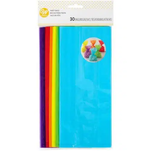 Wilton traktatiezakjes kleuren pk/30