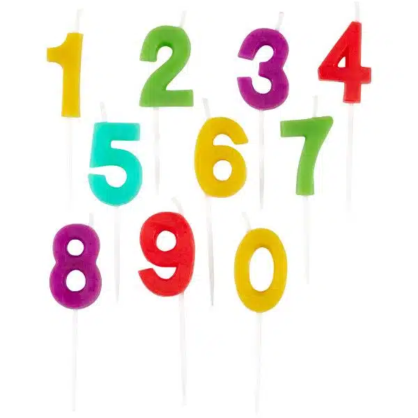 Wilton kaarsen nummers set/10 bij cake, bake & love 6 Wilton kaarsen nummers set/10 - afbeelding 2