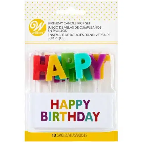 Wilton kaarsen happy birthday set/13 - afbeelding 2