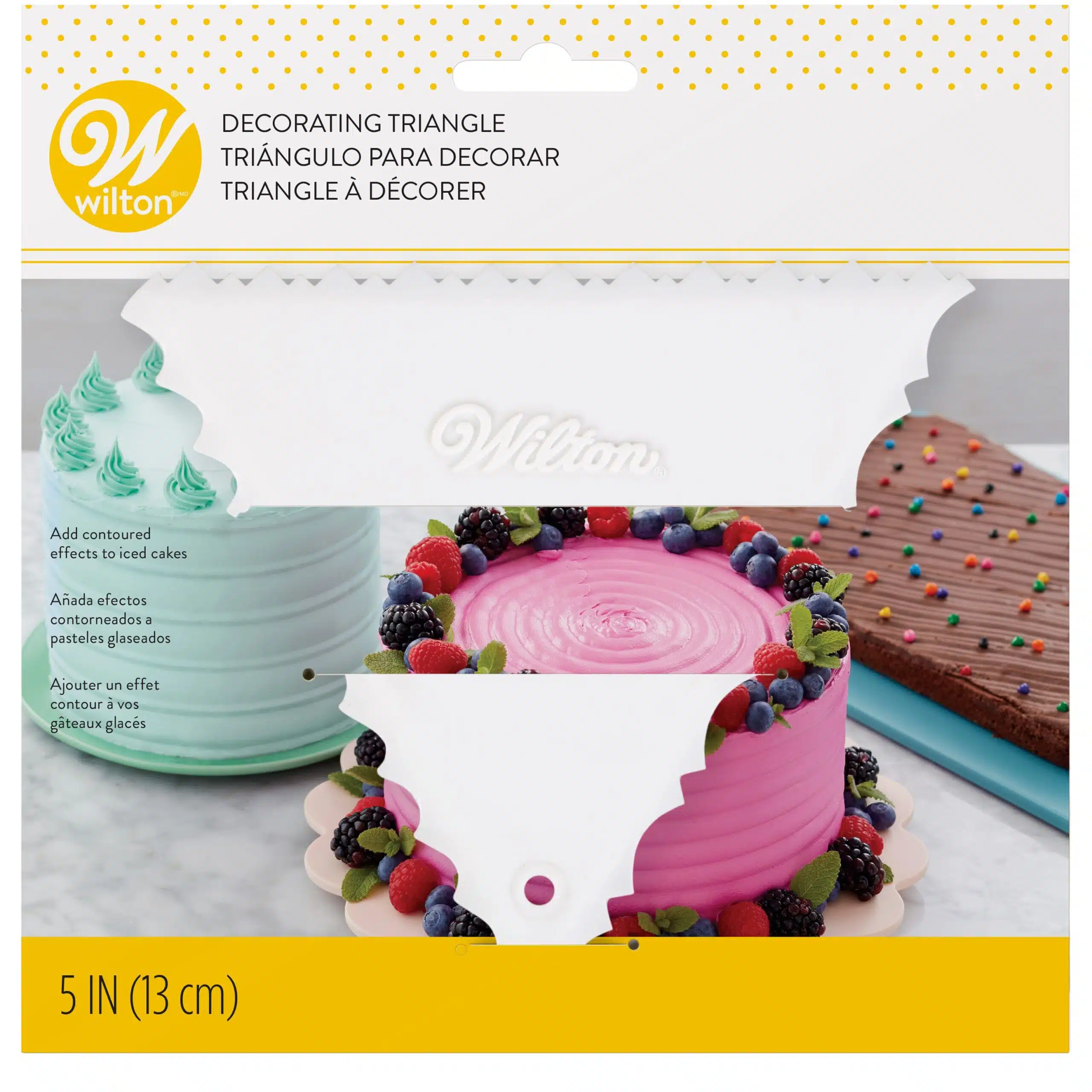 Wilton decorating triangle tool bij cake, bake & love 5 Wilton decorating triangle tool