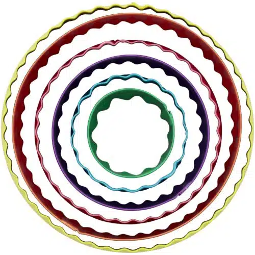 Wilton dubbelzijdige uitstekers rond set/6 - afbeelding 2