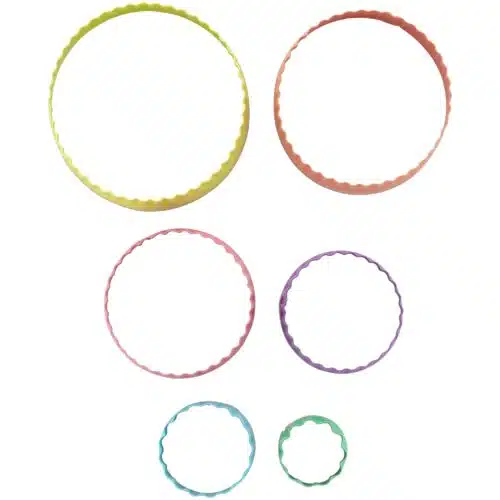 Wilton dubbelzijdige uitstekers rond set/6 - afbeelding 3