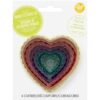Wilton dubbelzijdige uitstekers hart set/6 bij cake, bake & love 3