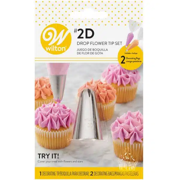 Wilton decorating tip 2d drop flower set/3 bij cake, bake & love 5 Wilton decorating tip 2d drop flower set/3