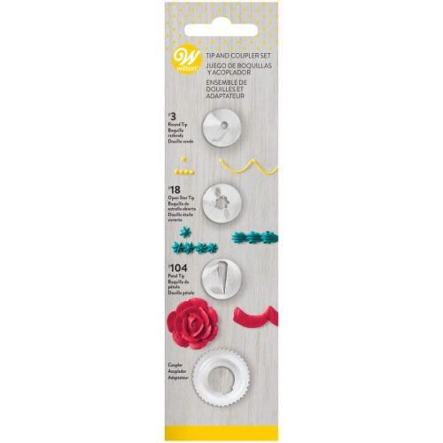 Wilton decorating tip set/4