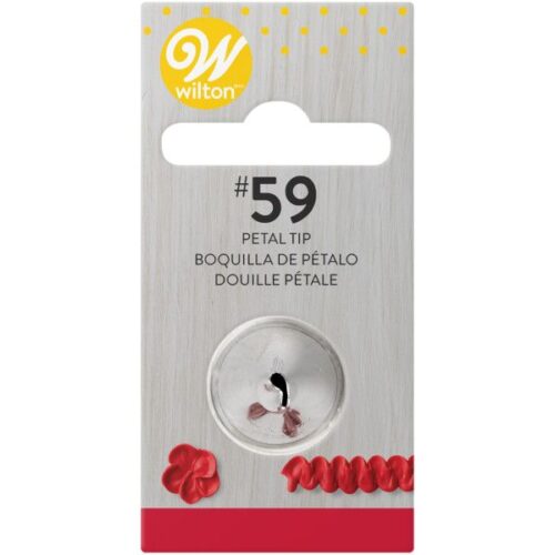 Wilton decorating tip #59 petal carded