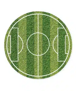 Eetbare taartprint Voetbalveld rond 16 cm
