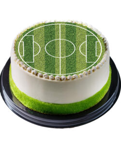 Eetbare taartprint voetbalveld rond 16 cm bij cake, bake & love 13