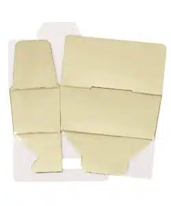 Bonbondoosje goud metallic -2 bonbons- 3 stuks bij cake, bake & love 10