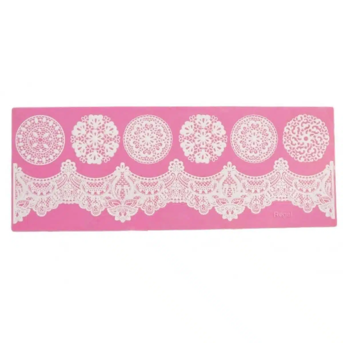 Cake lace mat - regal design strip bij cake, bake & love 6 Cake lace mat - regal design strip - afbeelding 2