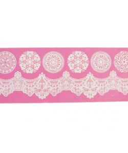 Cake lace mat - regal design strip bij cake, bake & love 11