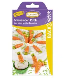 Günthart Chocoladedecoratie Wortels 12st.