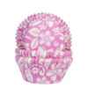 House of marie baking cups aloha bloem roze pk/50 bij cake, bake & love 1