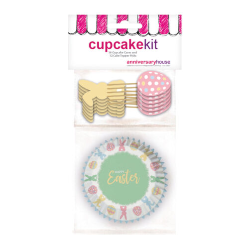 Happy easter cupcake kit pk/28