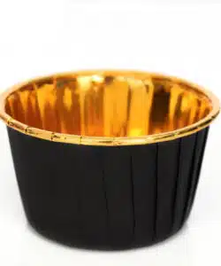 Cupcake Cups zwart & goud pk/50