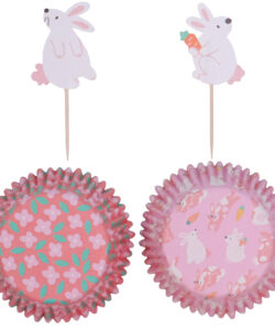 Pme easter cupcake cases & toppers set of 24 - bunnies bij cake, bake & love 8