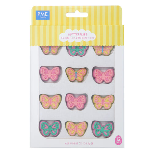 Pme easter edible sugar decorations - butterflies, set of 12