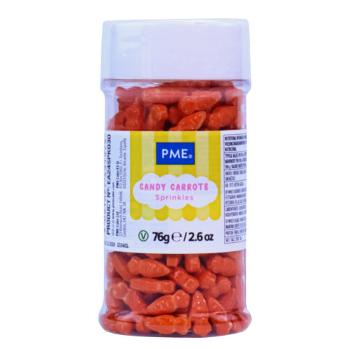 Pme easter sprinkles - candy carrots, 60g