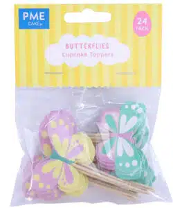 PME Easter Cupcake Toppers - Butterflies, Set of 24