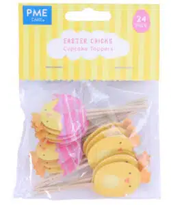 PME Easter Cupcake Toppers - Chicks, Set of 24