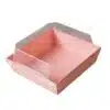 Dessert box/bento box roze 13,5 x 12,5 x 6,5 cm bij cake, bake & love 2 Dessert box/bento box roze 13,5 x 12,5 x 6,5 cm bij cake, bake & love 1