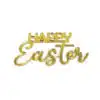 Caketopper acryl goud happy easter 5 stuks bij cake, bake & love 3