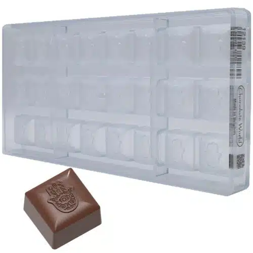 Bonbonvorm chocolate world hand van fatima