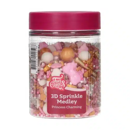 Funcakes 3d sprinkle medley - princess charming 70g