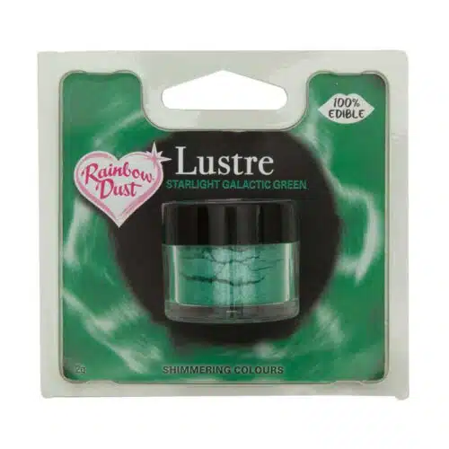 Rainbow dust lustre starlight galactic green