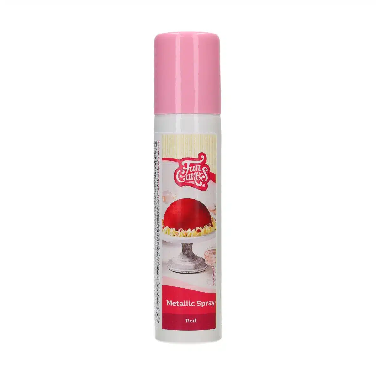 Funcakes eetbare metallic spray rood 100ml bij cake, bake & love 5 Funcakes eetbare metallic spray rood 100ml