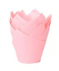 House of Marie Tulip Baking Cups - Baby Pink pk/36